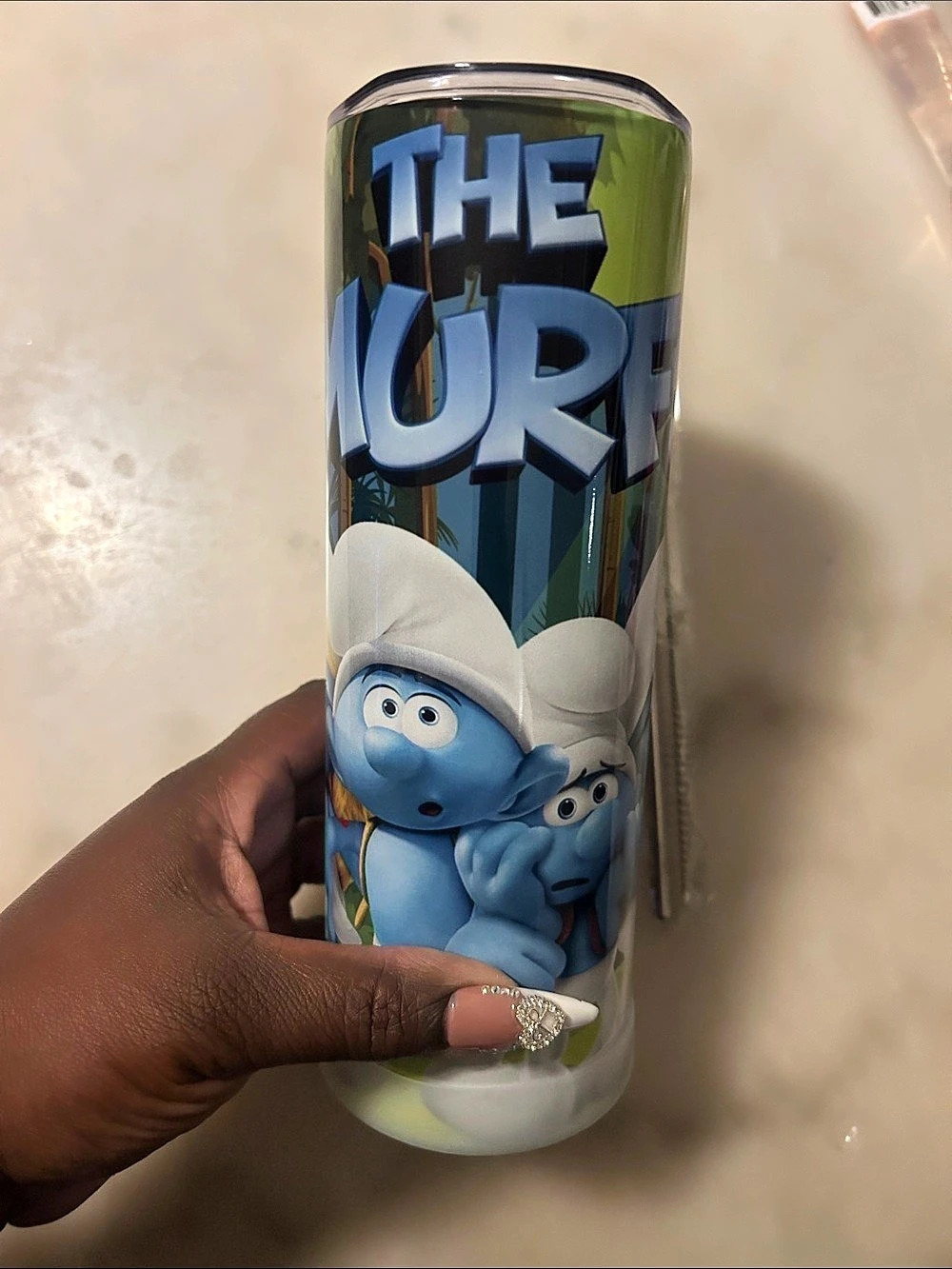 The Smurfs tumbler Blue & Green